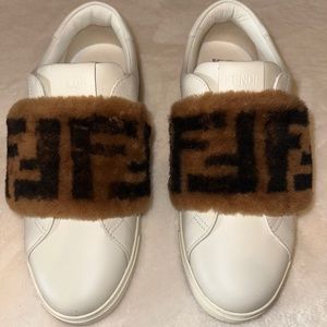 Fendi fur sneakers